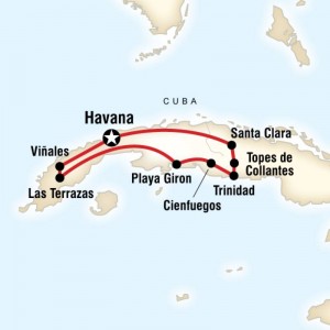 Cuba Family Adventure Map